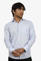 KED SKY BLUE | SLIM FIT PREMIUM POLO NECK CASUAL SHIRT | ORIGENS