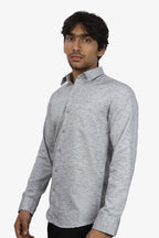KED DARK GRAY | SLIM FIT PREMIUM POLO NECK CASUAL SHIRT | ORIGENS