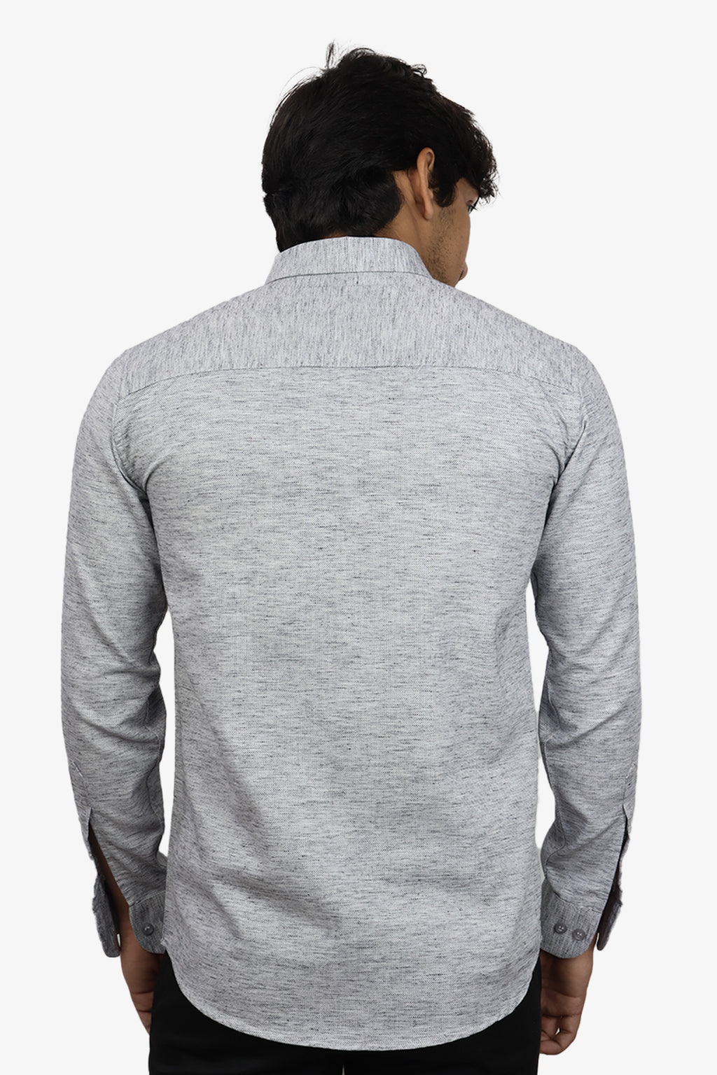 KED DARK GRAY | SLIM FIT PREMIUM POLO NECK CASUAL SHIRT | ORIGENS
