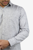 KED DARK GRAY | SLIM FIT PREMIUM POLO NECK CASUAL SHIRT | ORIGENS