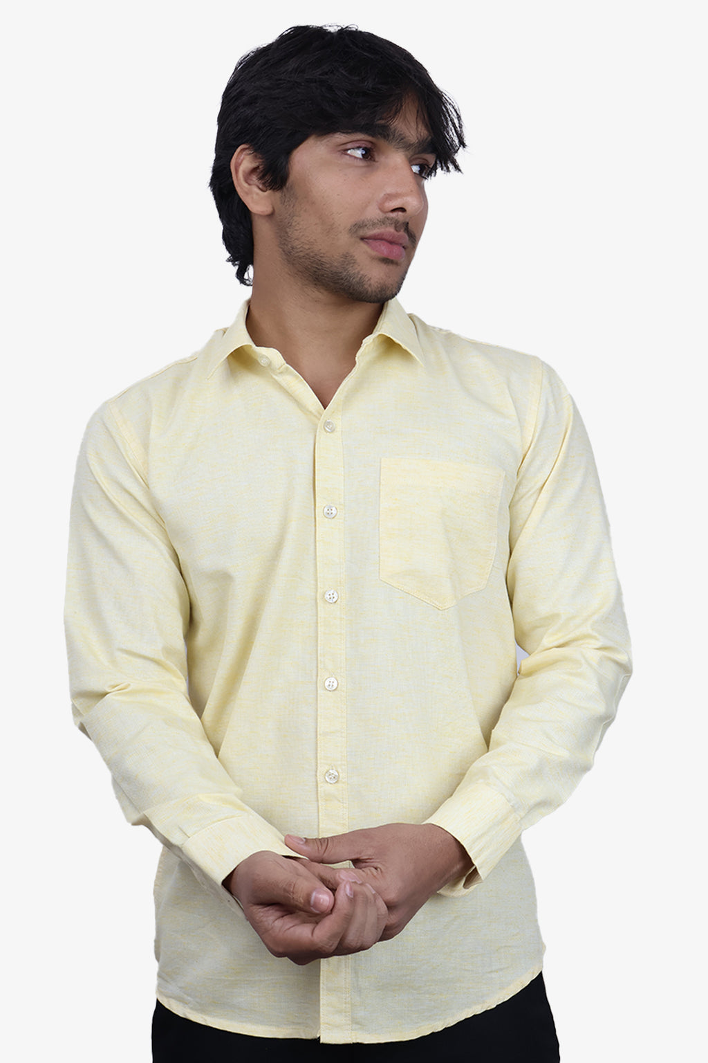 KED LEMON | SLIM FIT PREMIUM POLO NECK CASUAL SHIRT | ORIGENS