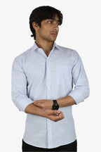 LINL 2 BLUE | SLIM FIT PREMIUM POLO NECK CASUAL SHIRT | ORIGENS