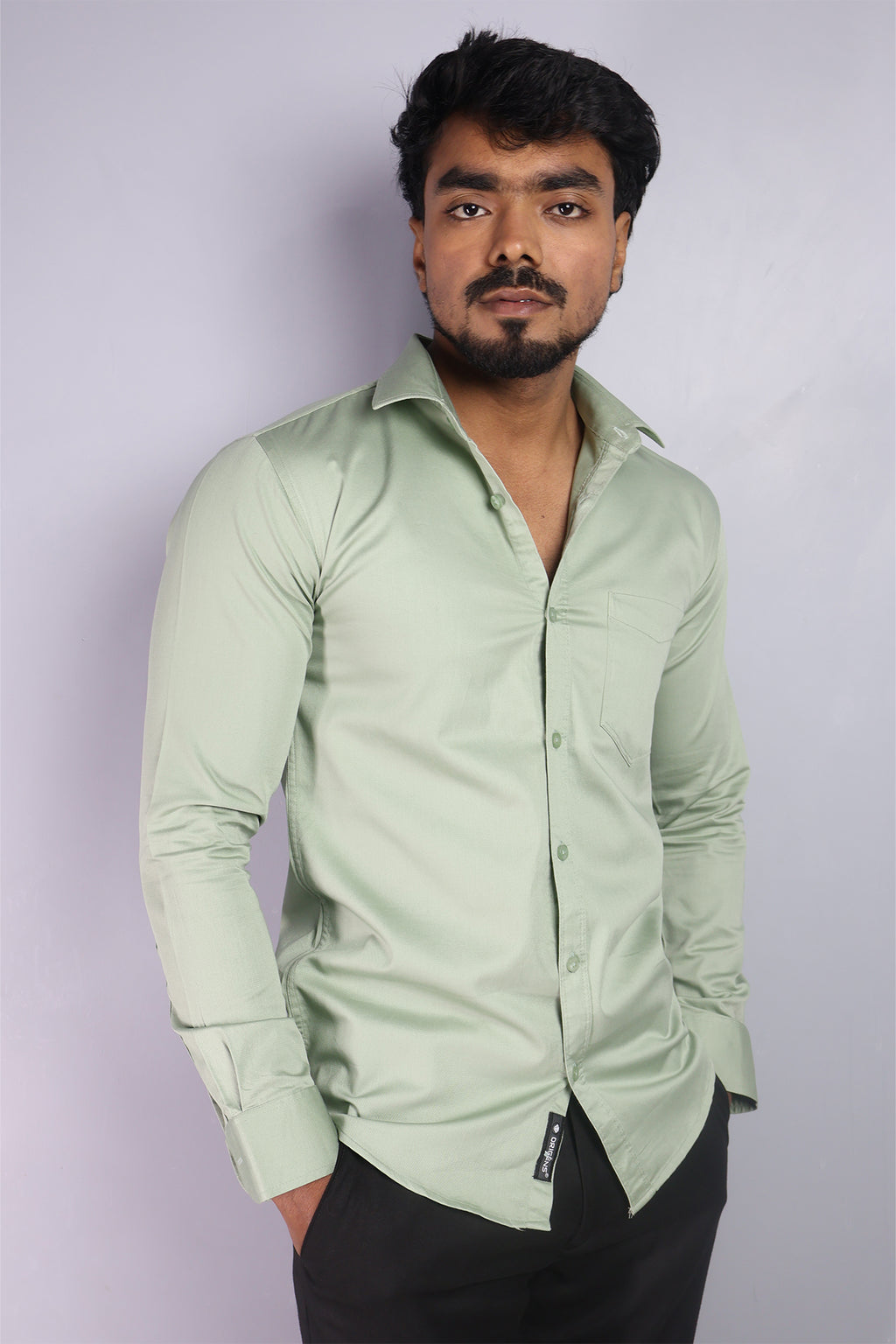 TWEE  S PISTA | SLIM FIT PREMIUM POLO NECK CASUAL SHIRT | ORIGENS