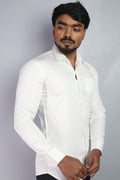 STAN WHITE | SLIM FIT PREMIUM POLO NECK CASUAL SHIRT | ORIGENS