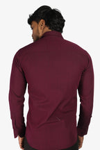 FIFA WINE | SLIM FIT PREMIUM POLO NECK CASUAL SHIRT | ORIGENS
