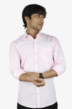 LIN PINK | SLIM FIT PREMIUM POLO NECK CASUAL SHIRT | ORIGENS