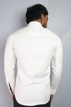 STAN WHITE | SLIM FIT PREMIUM POLO NECK CASUAL SHIRT | ORIGENS