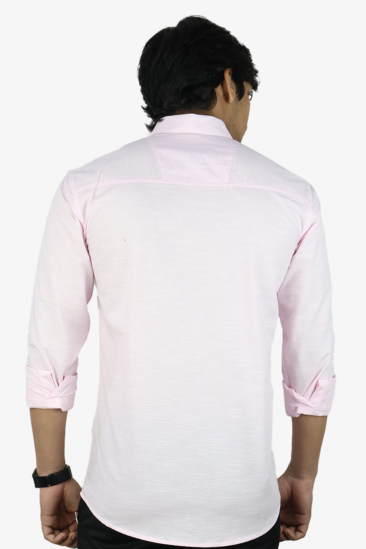 LIN PINK | SLIM FIT PREMIUM POLO NECK CASUAL SHIRT | ORIGENS