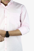 LIN PINK | SLIM FIT PREMIUM POLO NECK CASUAL SHIRT | ORIGENS