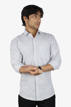LINL 2 GRAY | SLIM FIT PREMIUM POLO NECK CASUAL SHIRT | ORIGENS