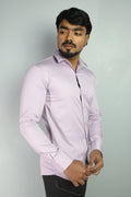 TWEE  S LIGHT MAGENTA PINK | SLIM FIT PREMIUM POLO NECK CASUAL SHIRT | ORIGENS
