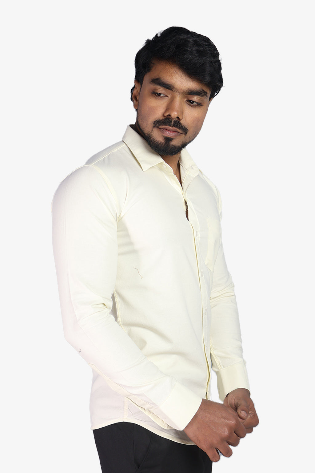 ORD YELLOW | SLIM FIT PREMIUM POLO NECK CASUAL SHIRT | ORIGENS