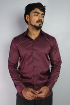 SEEK  S WINE | SLIM FIT PREMIUM POLO NECK CASUAL SHIRT | ORIGENS