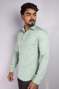 TWEE  S PASTEL GREEN | SLIM FIT PREMIUM POLO NECK CASUAL SHIRT | ORIGENS
