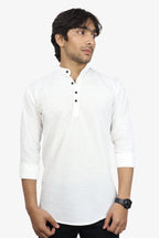 LUKE WHITE | SLIM FIT PREMIUM MANDARIN COLLAR CASUAL SHIRT | ORIGENS