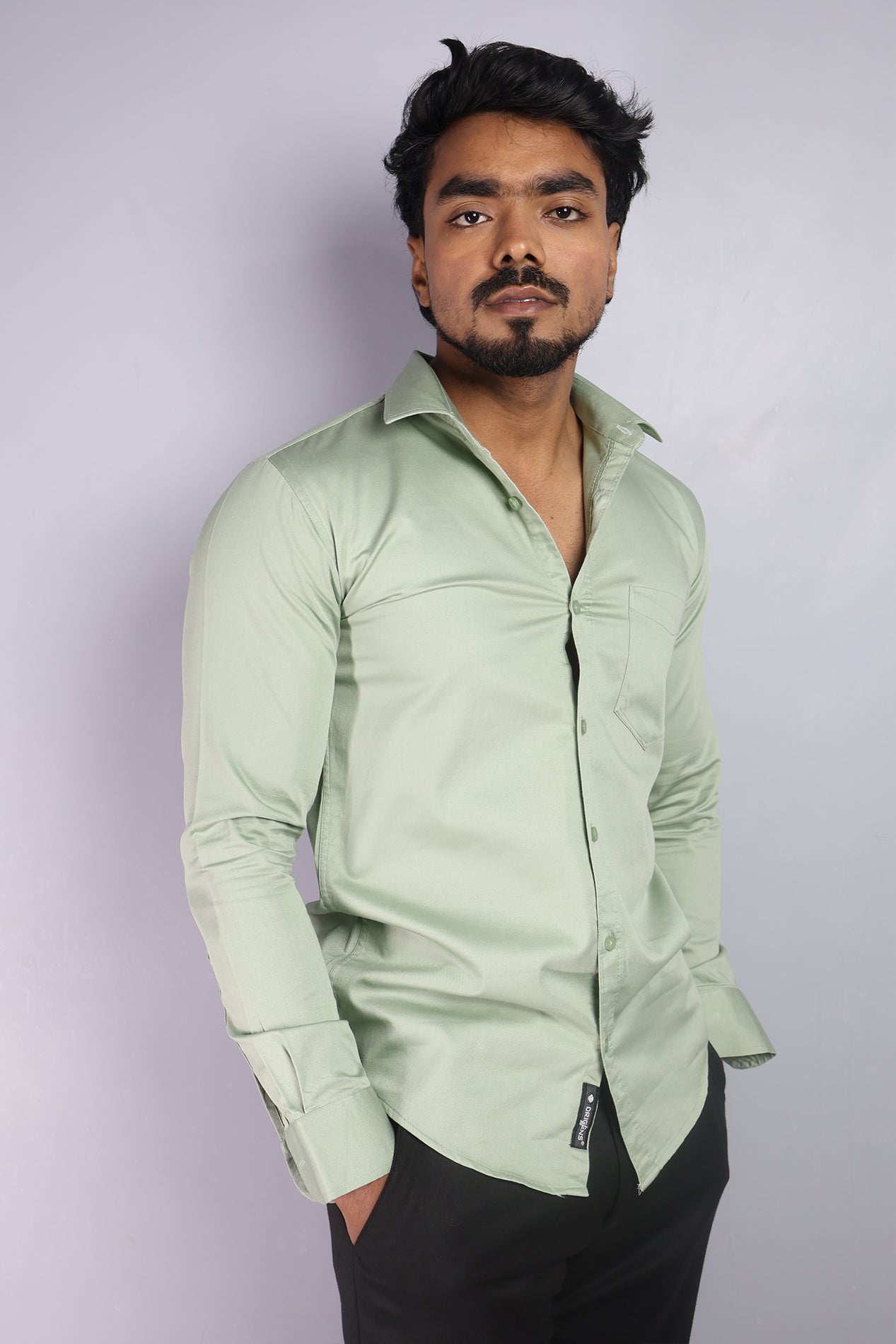 TWEE PISTA | SLIM FIT PREMIUM POLO NECK CASUAL SHIRT | ORIGENS