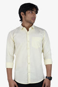 LIN LEMON | SLIM FIT PREMIUM POLO NECK CASUAL SHIRT | ORIGENS