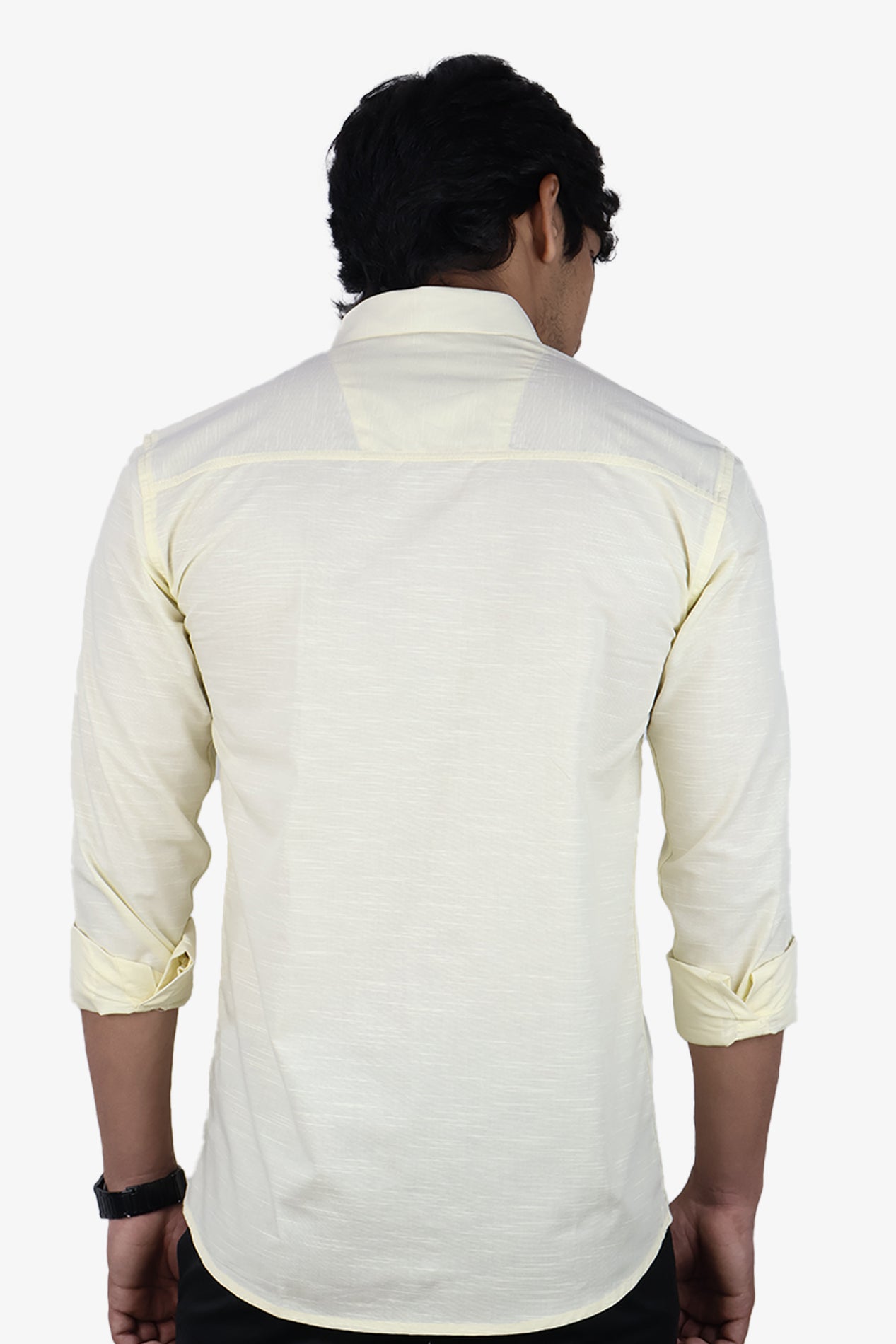 LIN LEMON | SLIM FIT PREMIUM POLO NECK CASUAL SHIRT | ORIGENS