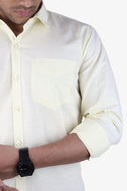 LIN LEMON | SLIM FIT PREMIUM POLO NECK CASUAL SHIRT | ORIGENS