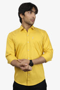 TWEE  S HALDI YELLOW | SLIM FIT PREMIUM POLO NECK CASUAL SHIRT | ORIGENS