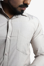 FIFA KHAKI | SLIM FIT PREMIUM POLO NECK CASUAL SHIRT | ORIGENS