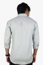 ROXX LIGHT GRAY | SLIM FIT PREMIUM POLO NECK CASUAL SHIRT | ORIGENS