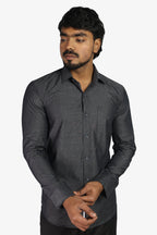FIFA DARK GRAY | SLIM FIT PREMIUM POLO NECK CASUAL SHIRT | ORIGENS