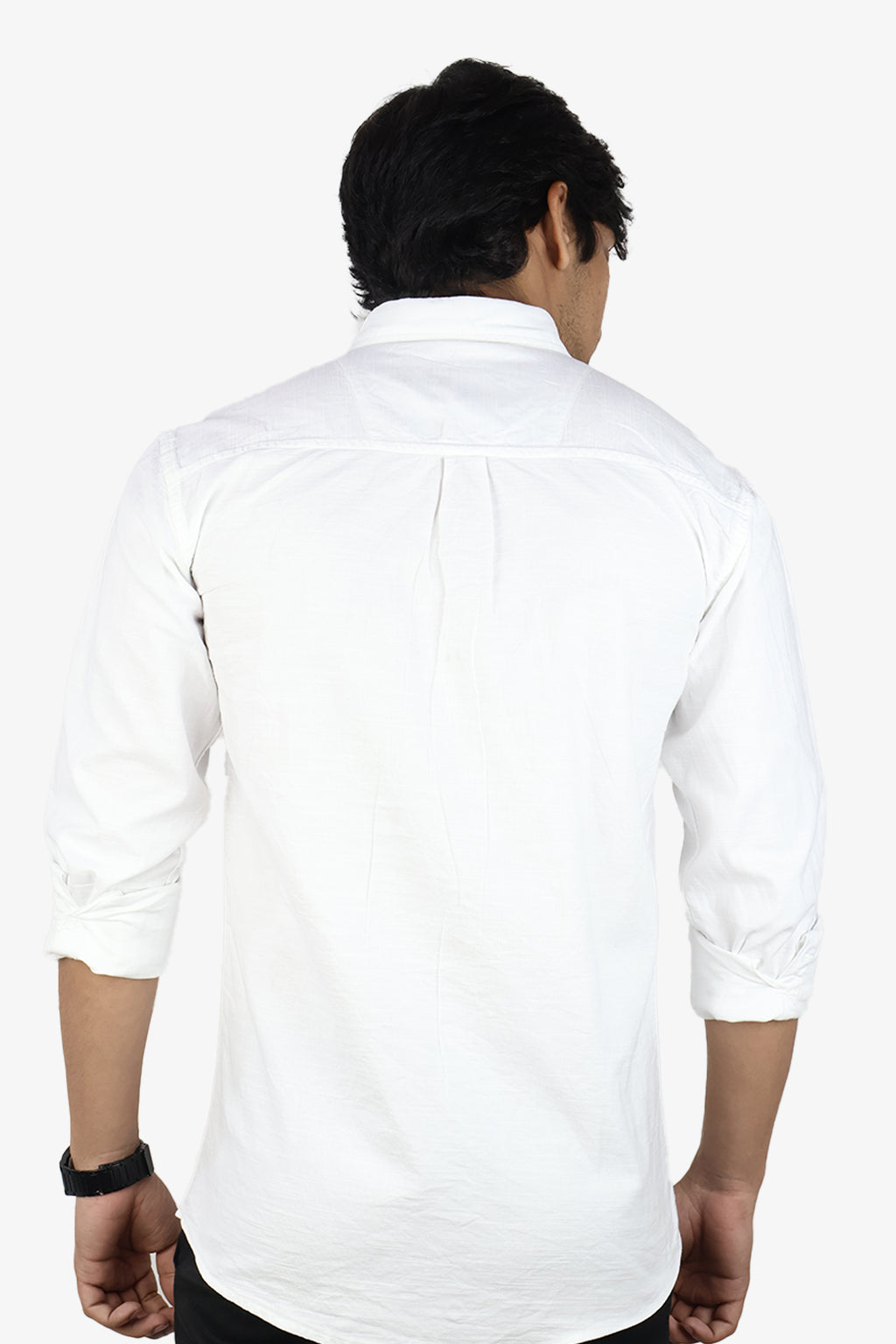 ROXX WHITE | SLIM FIT PREMIUM POLO NECK CASUAL SHIRT | ORIGENS