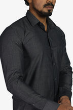 FIFA DARK GRAY | SLIM FIT PREMIUM POLO NECK CASUAL SHIRT | ORIGENS