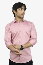 TWEE PEACH | SLIM FIT PREMIUM POLO NECK CASUAL SHIRT | ORIGENS