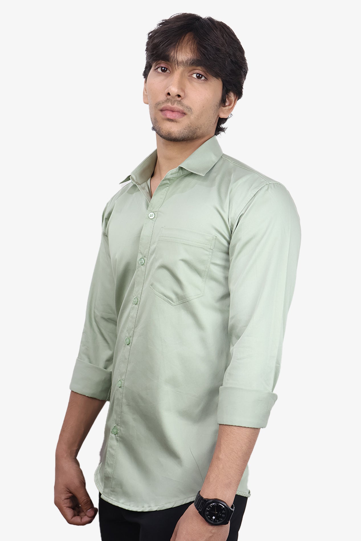 STAN PISTA | SLIM FIT PREMIUM POLO NECK CASUAL SHIRT | ORIGENS