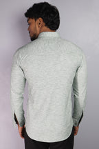KED GREEN | SLIM FIT PREMIUM POLO NECK CASUAL SHIRT | ORIGENS