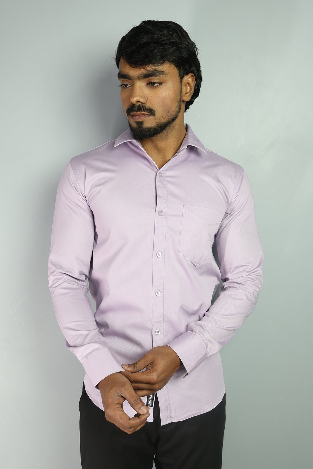 TWEE  S LIGHT MAGENTA PINK | SLIM FIT PREMIUM POLO NECK CASUAL SHIRT | ORIGENS