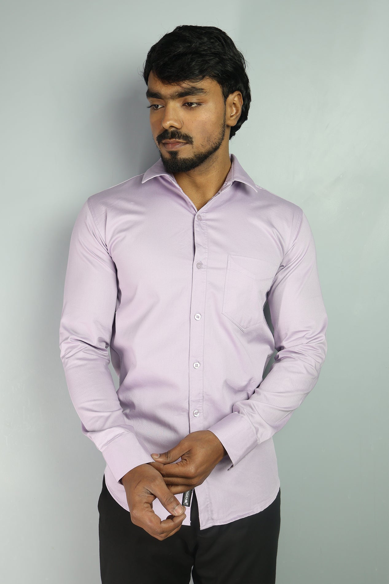 TWEE  S LIGHT MAGENTA PINK | SLIM FIT PREMIUM POLO NECK CASUAL SHIRT | ORIGENS