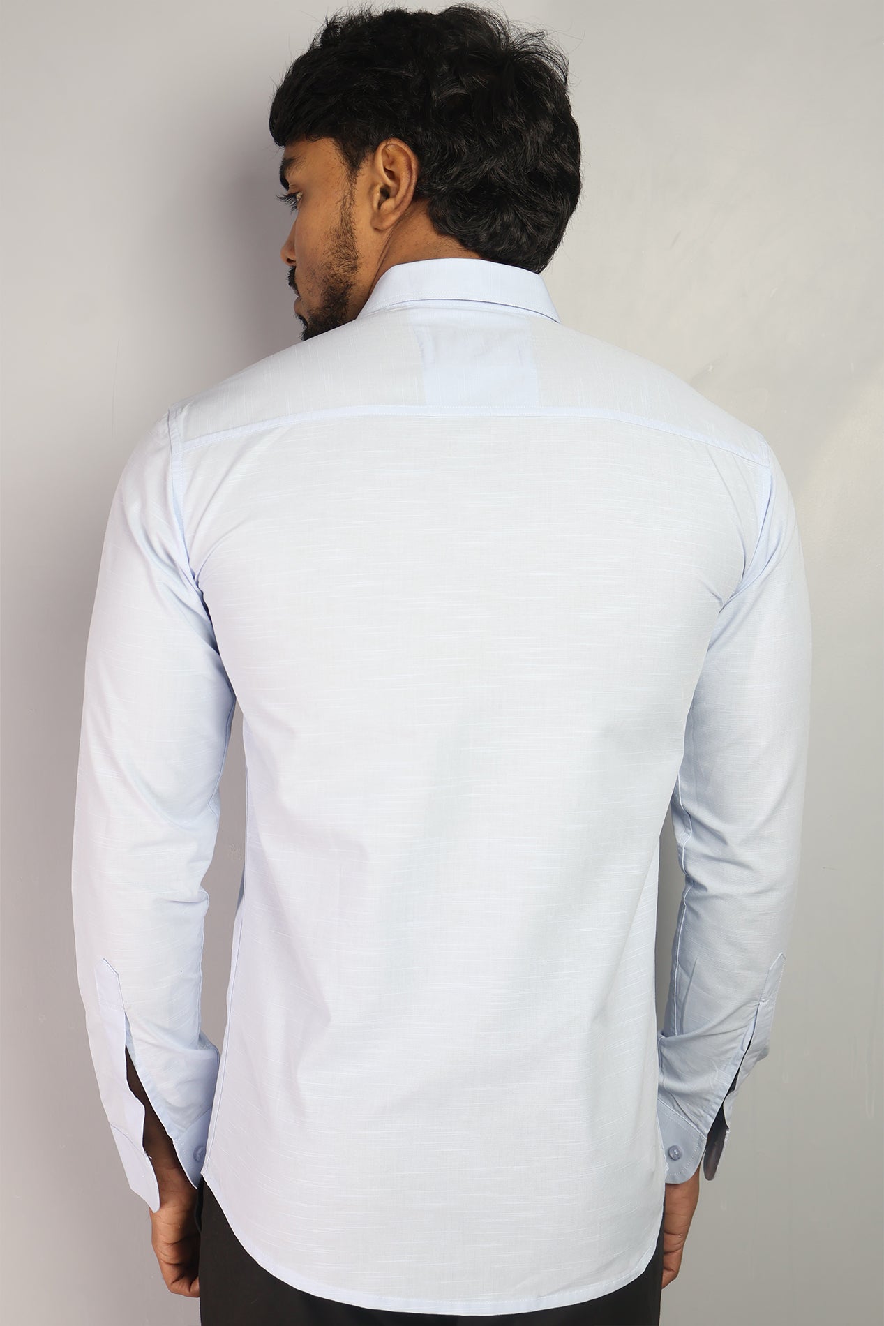 LIN  S SKY BLUE | SLIM FIT PREMIUM POLO NECK CASUAL SHIRT | ORIGENS