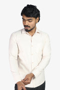 ORD CREAM | SLIM FIT PREMIUM POLO NECK CASUAL SHIRT | ORIGENS