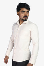 ORD CREAM | SLIM FIT PREMIUM POLO NECK CASUAL SHIRT | ORIGENS