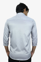 SEEK LIGHT GRAY | SLIM FIT PREMIUM POLO NECK CASUAL SHIRT | ORIGENS