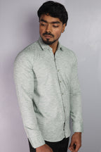 KED GREEN | SLIM FIT PREMIUM POLO NECK CASUAL SHIRT | ORIGENS