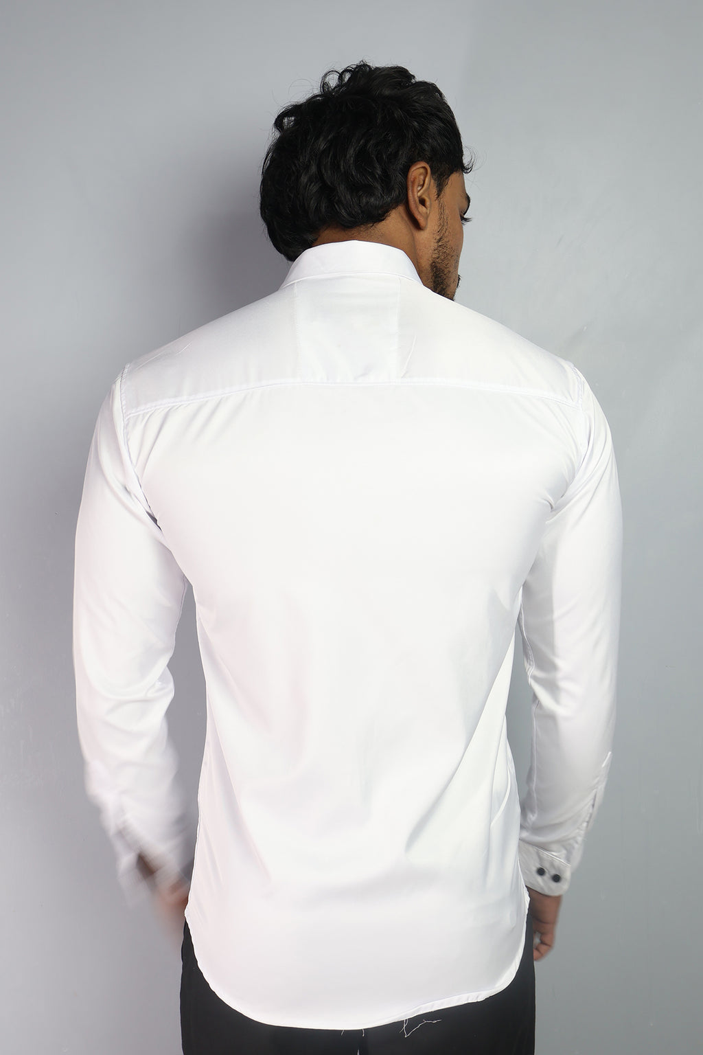 SEEK  S WHITE | SLIM FIT PREMIUM POLO NECK CASUAL SHIRT | ORIGENS