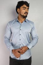 SEEK  S SKY BLUE | SLIM FIT PREMIUM POLO NECK CASUAL SHIRT | ORIGENS