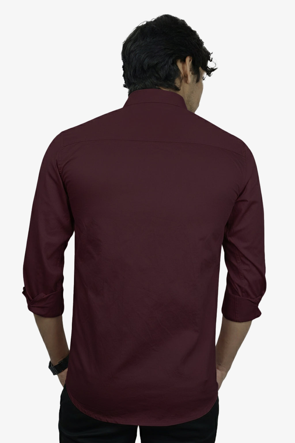 TWEE WINE | SLIM FIT PREMIUM POLO NECK CASUAL SHIRT | ORIGENS