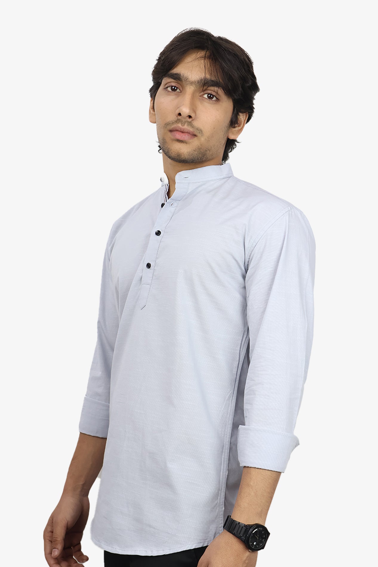 LUKE GRAY | SLIM FIT PREMIUM MANDARIN COLLAR CASUAL SHIRT | ORIGENS