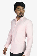 ORD PEACH | SLIM FIT PREMIUM POLO NECK CASUAL SHIRT | ORIGENS