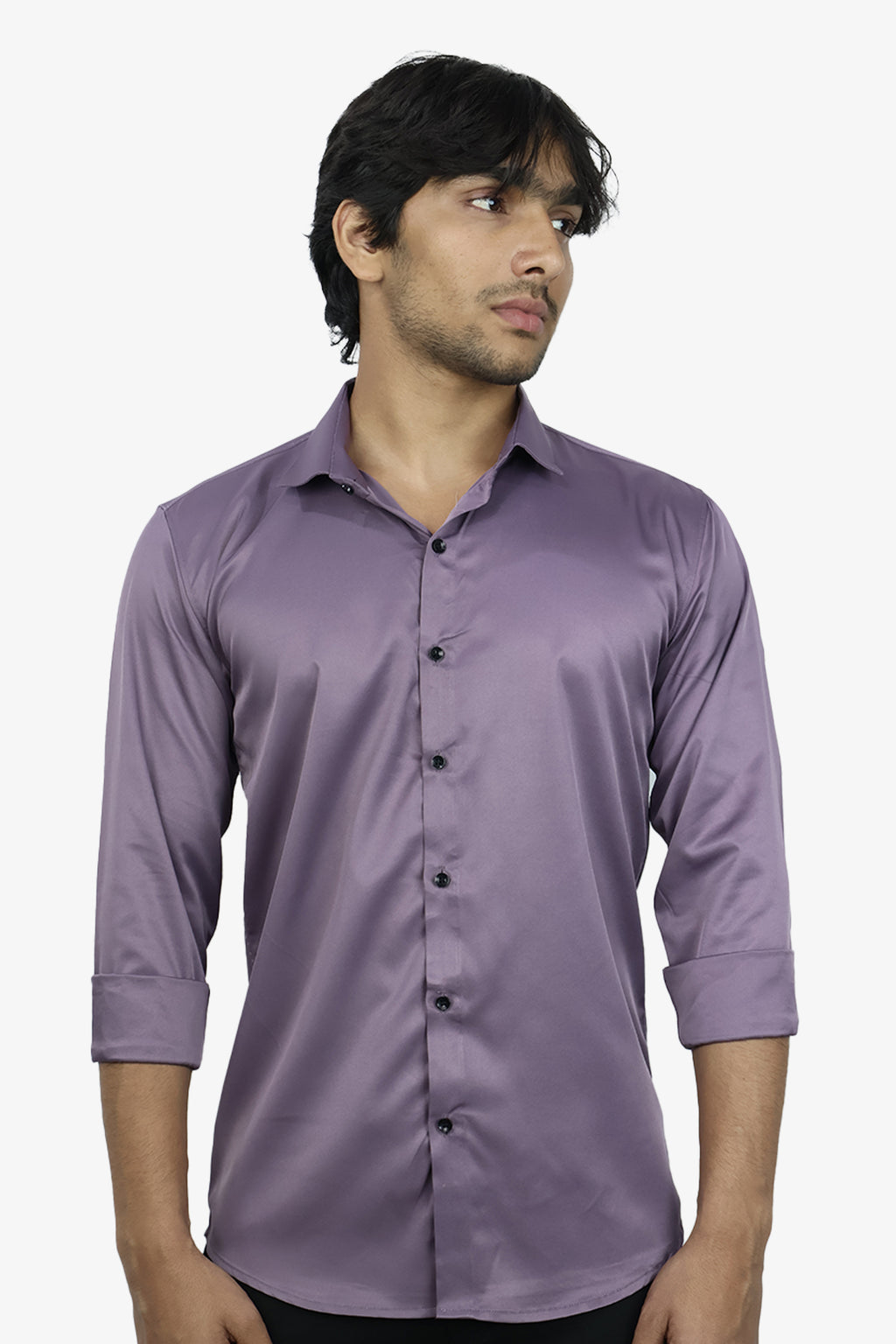 SEEK LEVENDER | SLIM FIT PREMIUM POLO NECK CASUAL SHIRT | ORIGENS