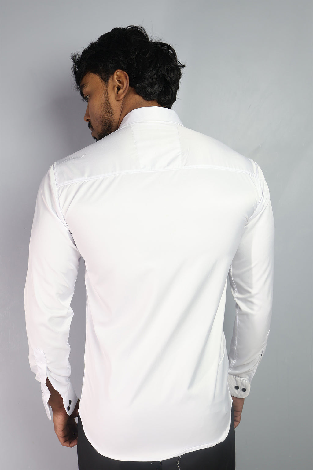 SEEK  S WHITE | SLIM FIT PREMIUM POLO NECK CASUAL SHIRT | ORIGENS