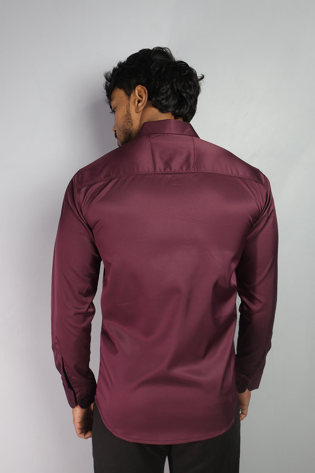SEEK  S WINE | SLIM FIT PREMIUM POLO NECK CASUAL SHIRT | ORIGENS