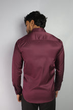 SEEK  S WINE | SLIM FIT PREMIUM POLO NECK CASUAL SHIRT | ORIGENS