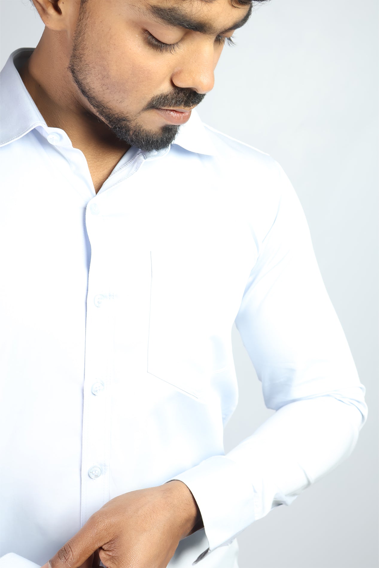 STAN  S SKY BLUE | SLIM FIT PREMIUM POLO NECK CASUAL SHIRT | ORIGENS