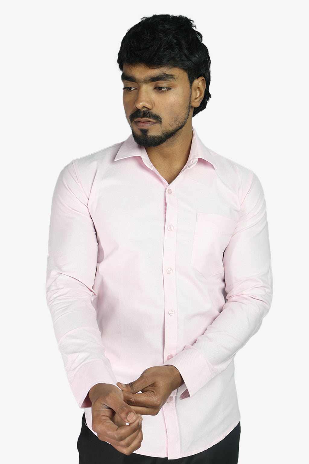 ORD PINK | SLIM FIT PREMIUM POLO NECK CASUAL SHIRT | ORIGENS